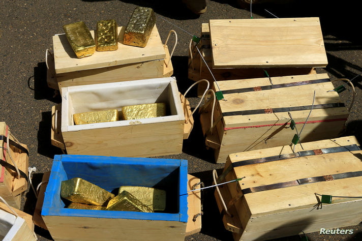 كميات معدة للتهريب من الذهب صادرتها قوات الرد السريع في 2019.. أرشيف
